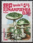 Stamps Cambodia -  Hongos: Amanita Panterina