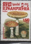 Stamps Cambodia -  Hongos: Coprinus