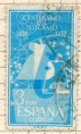 Stamps Spain -  centenario dl egrafo