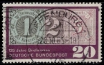 Stamps : Europe : Germany :  "125 años de sellos".