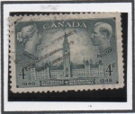 Sellos de America - Canad� -  Victoria y  Jorge VI