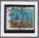 Stamps Canada -  Parlamento Biblioteca
