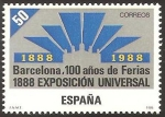 Stamps Spain -  2951 - I Centº de la Exposición Universal de Barcelona