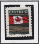 Stamps Canada -  Bandera