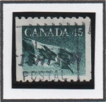 Stamps Canada -  Bandera