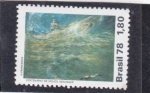 Stamps Brazil -  Centenario de Helios Seelinger-pintor