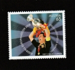 Stamps Austria -  Eurocopa 2008,Felicitaciones España