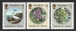 Stamps United Kingdom -  331-332-333 - Conservación de la Naturaleza (GUERNSEY)