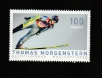 Stamps Austria -  Thomas Morgenster, campeón olímpico de ski