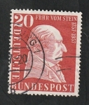 Stamps Germany -  149 - II Centº del nacimiento del barón Vom Stein