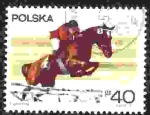 Stamps Poland -  Apelación Olímpica. saltando