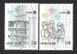 Stamps : Europe : Finland :  707-708 - Año Europeo de la Música