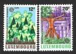 Stamps : Europe : Luxembourg :  751-752 - Conservación de la Naturaleza