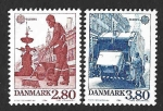 Stamps Denmark -  826-827 - Conservación de la Naturaleza
