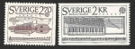 Sellos de Europa - Suecia -  1532-1533 - Año Europeo de la Música