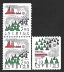 Stamps Sweden -  1605-1606 - Conservación de la Naturaleza