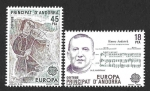 Stamps Andorra -  Edif 184-185 - Año Europeo de la Música (ESPAÑA)