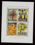 Sellos de Europa - Austria -  80 Aniv. del nacimienti de Friedenreich Hundertwasser