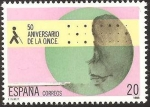 Stamps Spain -  2985 - 50 anivº de la organización nacional de ciegos españoles, ONCE