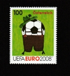 Stamps Austria -  Caricatura con balón