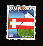 Stamps Austria -  Participación  Suiza en la Eurocopa