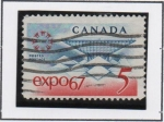 Sellos de America - Canad -  EXPO'67 Pabellón d' Canadá