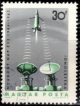 Stamps Hungary -  Cohete de seguimiento por radar, investigación de la ionosfera.