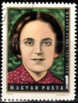 Stamps Hungary -  75. Aniversario del nacimiento de Flóra Martos luchadora del movimiento obrero.