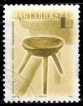 Stamps Hungary -  Sillas antiguas(Taburete de tres patas, János Vincze 1910.
