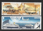 Stamps : Europe : Gibraltar :  525a-527a - Transporte y Comunicación