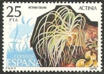 Stamps : Europe : Spain :  2535 - fauna invertebrados, actinia