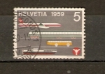 Stamps : Europe : Switzerland :  Transportes