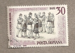 Stamps Romania -  Bailes regionales de Moldavia