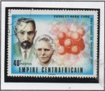 Stamps Central African Republic -  Premios Novel: Pierre y Marie Curie