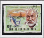 Stamps Central African Republic -  Premios Novel: Ernest Hemingway