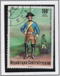 Stamps : Africa : Central_African_Republic :  Uniformes Militares: Dragon Aleman