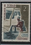 Sellos de Africa - Chad -  Tinte d' tela