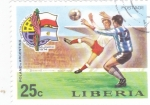 Sellos de Africa - Liberia -  Campeonato Mundial de Futbol