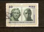 Stamps America - Peru -  Tupac Amaru y Micaela Bastidas