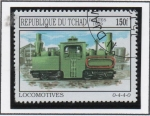 Stamps Chad -  Locomotoras: =-4-4-0