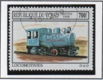 Stamps Chad -  Locomotoras: Blue 0-4-0
