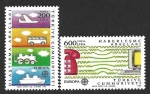 Stamps : Asia : Turkey :  2403-2404 - Transporte y Comunicación
