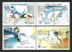 Stamps Cyprus -  702a-704a - Transporte y Comunicación