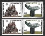 Stamps : Europe : Greece :  1590a-1590c - Arquitectura Moderna