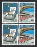 Stamps Greece -  1622a-1622c - Transporte y Comunicación