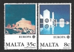 Sellos de Europa - Malta -  694-695 - Arquitectura Moderna