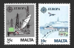 Sellos de Europa - Grecia -  718-719 - Transporte y Comunicación 