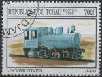 Stamps Chad -  Locomotoras: Blue 0-4-0