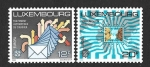 Sellos de Europa - Luxemburgo -  787-788 - Comunicación