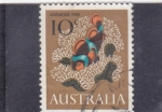 Stamps Australia -  PEZ- anémona